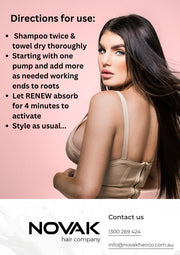 RENEW (WHOLESALE) leave in 4 min keratin molecule mask NOVAKHAIRCO